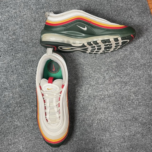 Nike Air Max 97 SE Ratatouille White‎ Evergreen Size 7 Sneakers CK0224-100